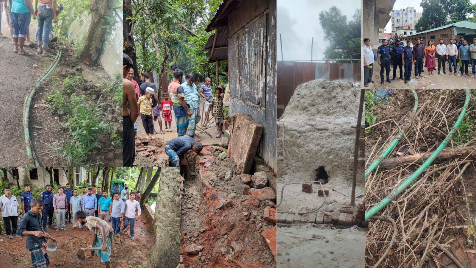 অবৈধ গ্যাস সংযোগ উচ্ছেদে তিতাস গ্যাসের সাঁড়াশি অভিযান, জরিমানা ও পাইপ জব্দ