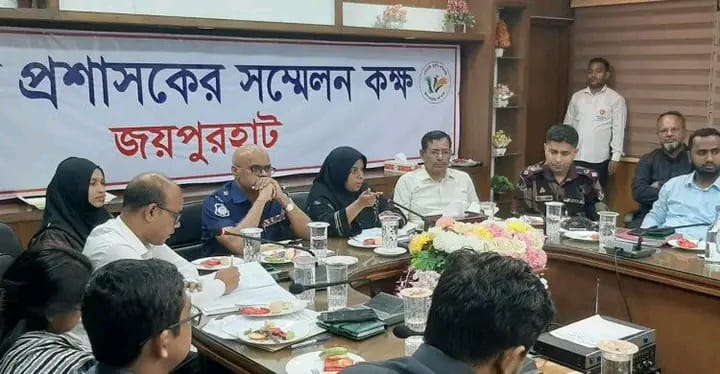 জয়পুরহাটে শারদীয় দুর্গোৎসব উপলক্ষে প্রস্তুতিমূলক সভা