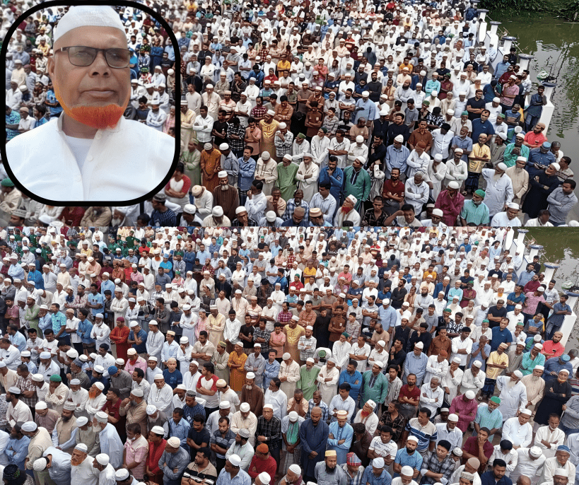 হাজারো মানুষের অশ্রুসিক্ত বিদায়ে চিরনিদ্রায় শায়িত ইউপি সদস্য ফয়েজ আহমেদ