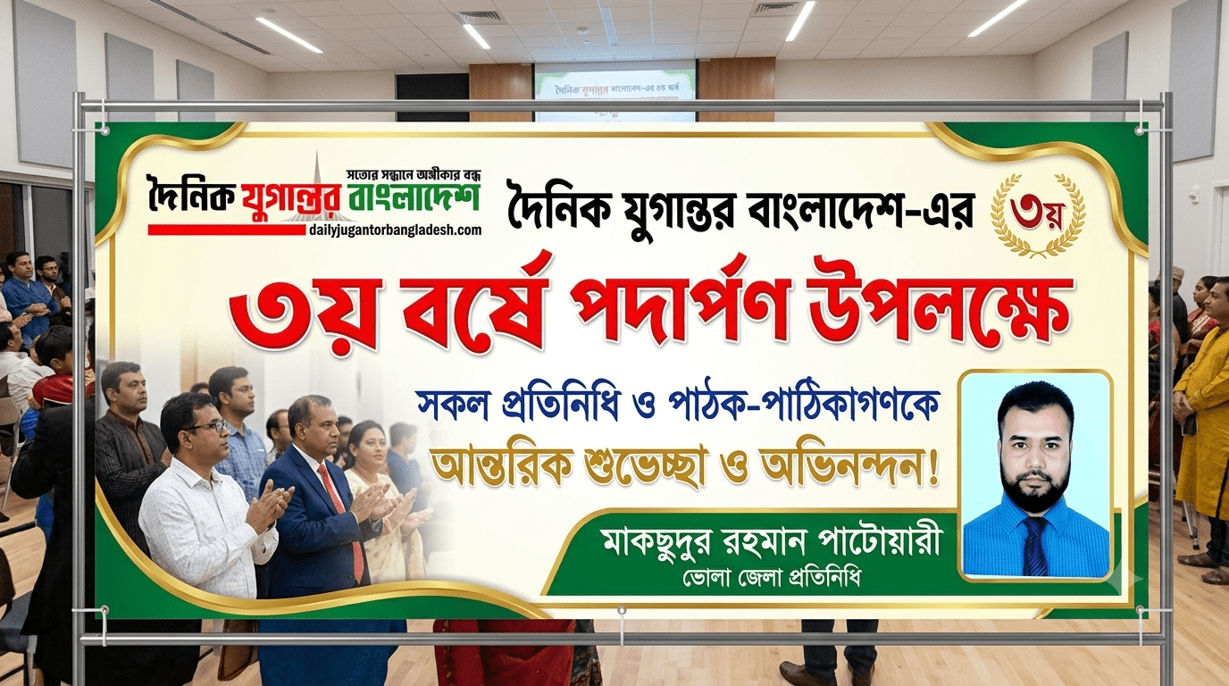 ​তৃতীয় বর্ষে পদার্পণ করল ‘দৈনিক যুগান্তর বাংলাদেশ’