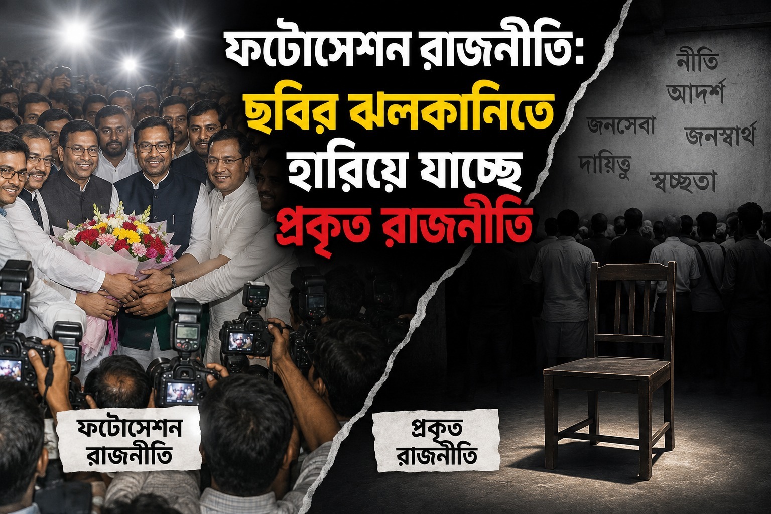 ফটোসেশন রাজনীতি: ছবির ঝলকানিতে হারিয়ে যাচ্ছে প্রকৃত রাজনীতি