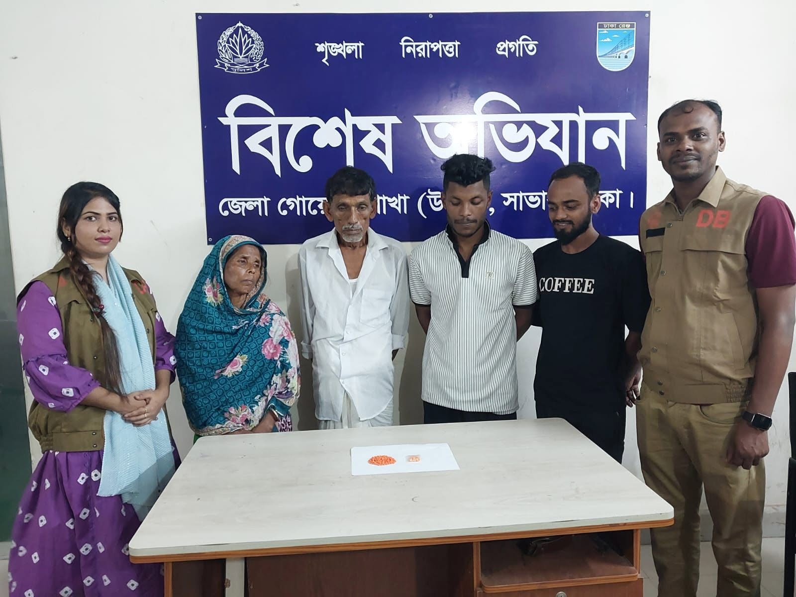 সাভারে পৃথক অভিযানে ২৫০ পিস ইয়াবাসহ ৪ মাদক ব্যবসায়ী গ্রেপ্তার