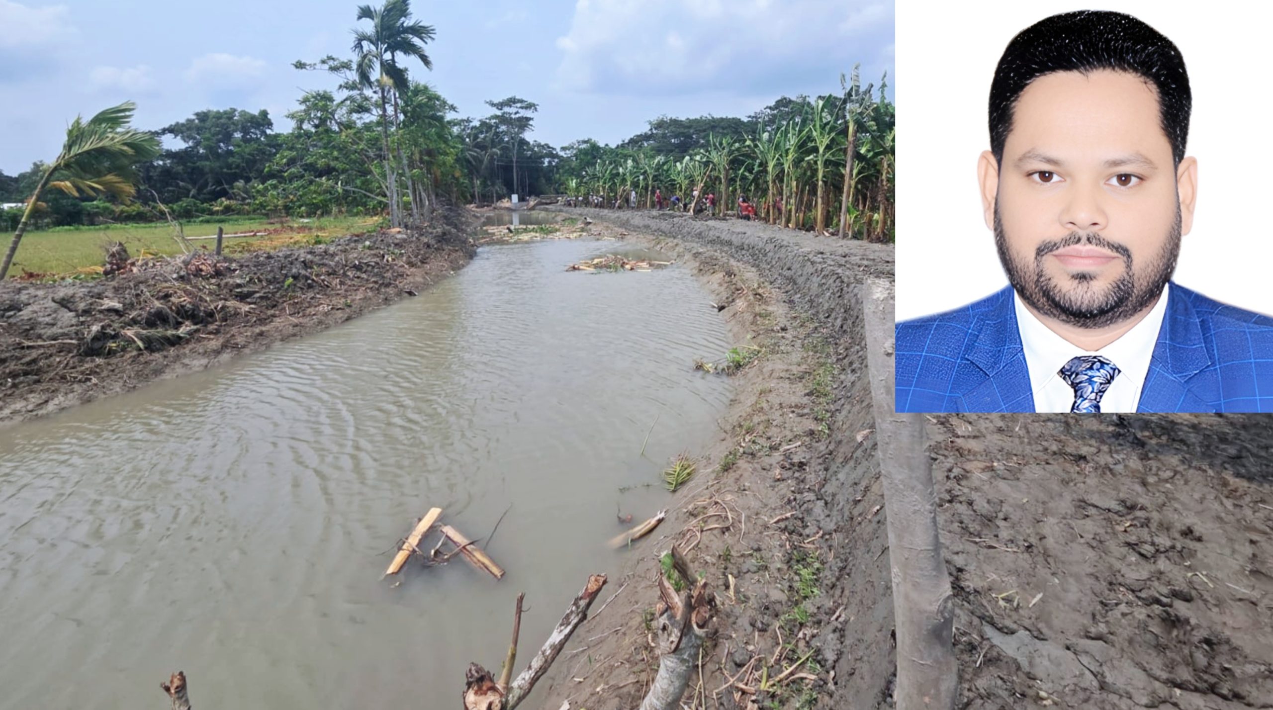 দৃষ্টি নন্দন খাল পুনঃখনন শেষে ১৪ লাখ টাকা রাষ্ট্রীয় কোষাগারে ফেরত দিলেন ভান্ডারিয়ার ইউএনও হাসিবুল হাসান