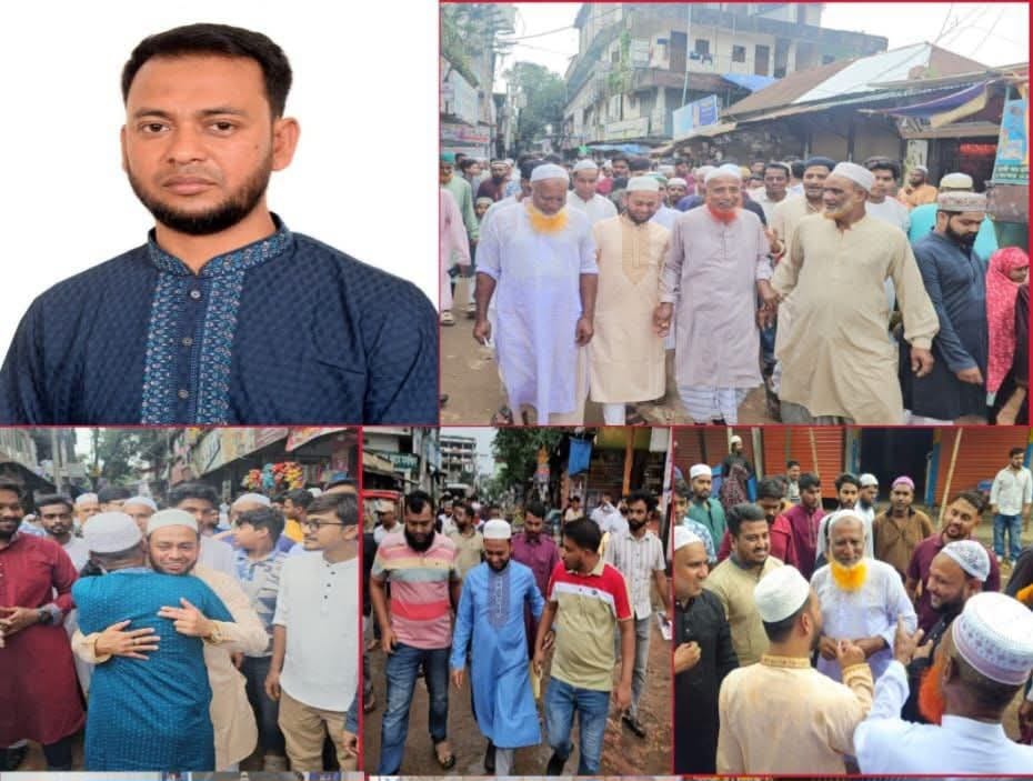ধামসোনা ইউপি নির্বাচনে চেয়ারম্যান পদপ্রার্থী ইসরাফিলের গণসংযোগ, জনপ্রিয়তায় তুঙ্গে
