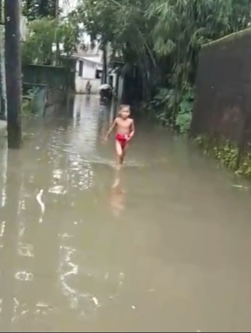 ভারি বৃষ্টিতে সিসিকের বিভিন্ন ওয়ার্ডে জলাবদ্ধতা: