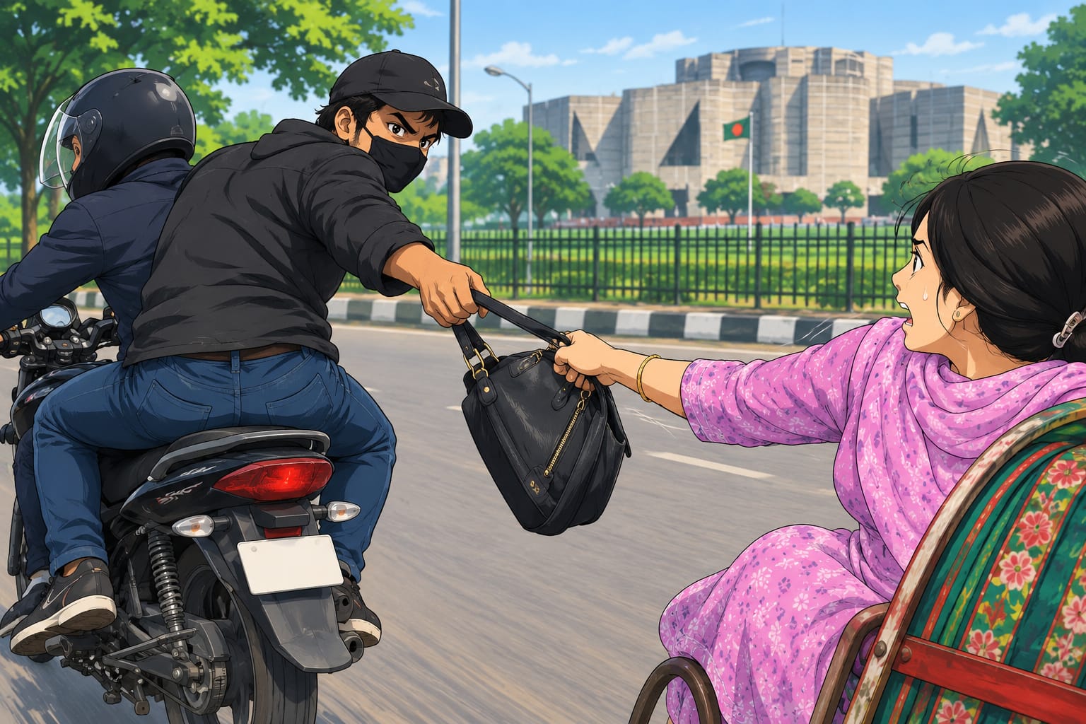 সংসদ ভবনের সামনে ছিনতাইকালে শিক্ষিকা নিহ/তের ঘটনায় মূল হোতাসহ গ্রেপ্তার ২